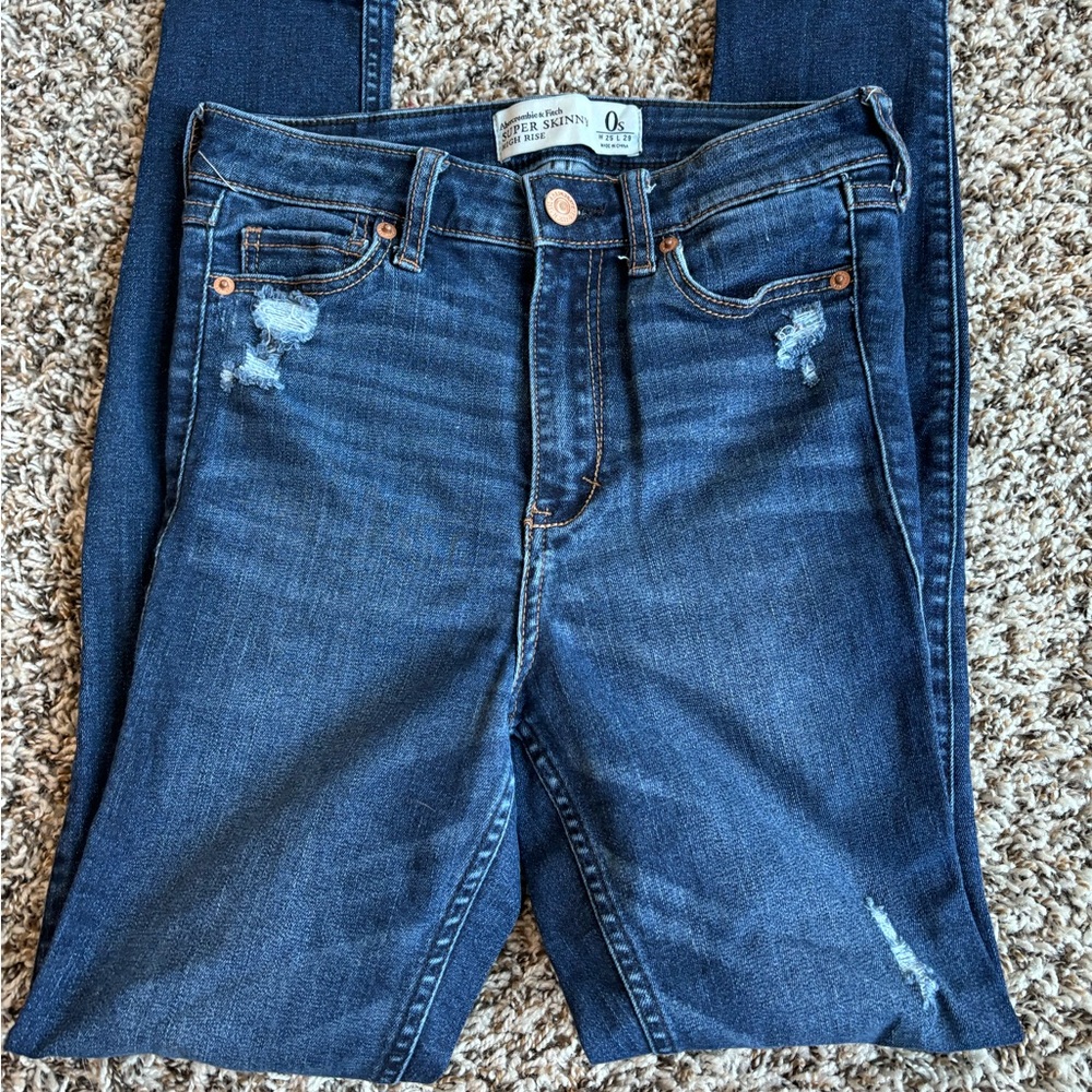 Abercrombie and Fitch super skinny high rise jeans